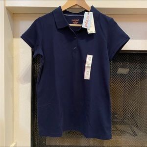 Cat and Jack girls navy uniform polo